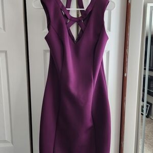 Guess Deep Purple Backless Dress